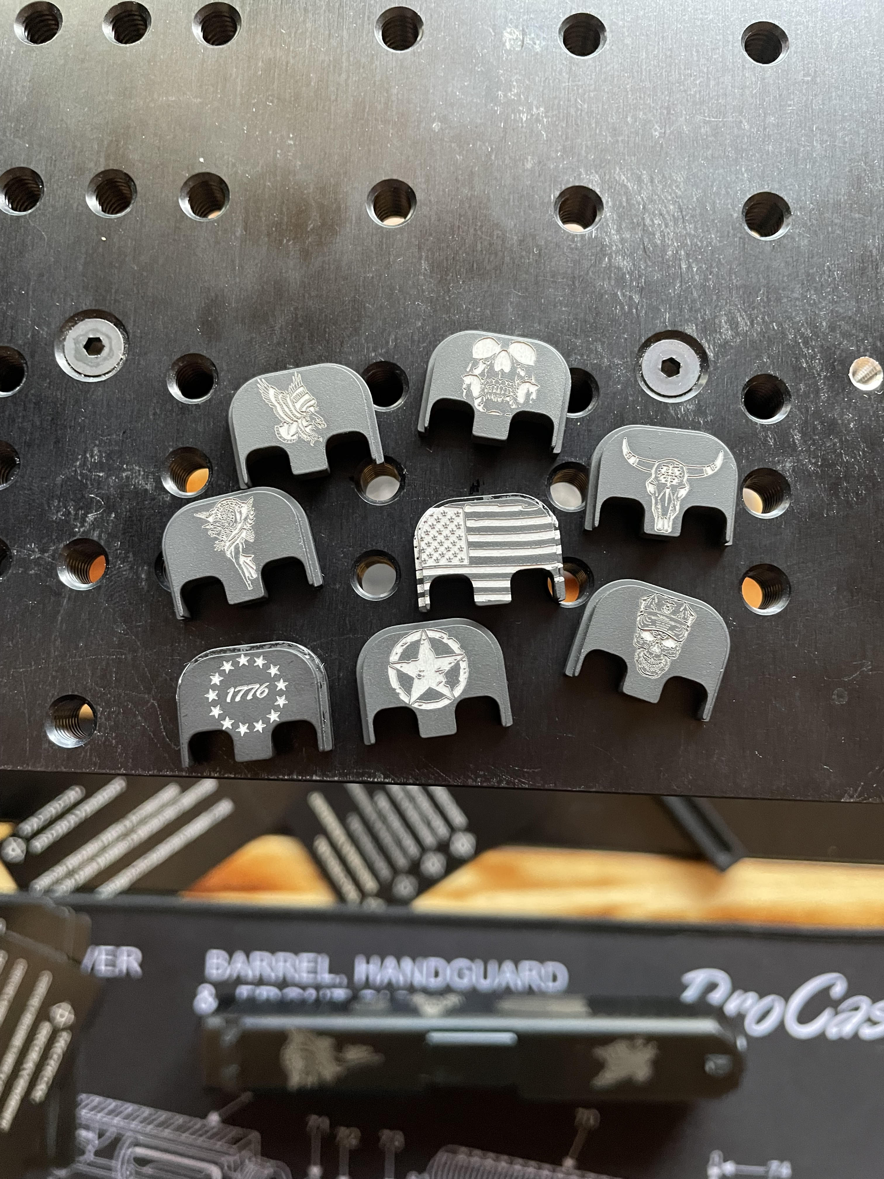 custom Glock back plates