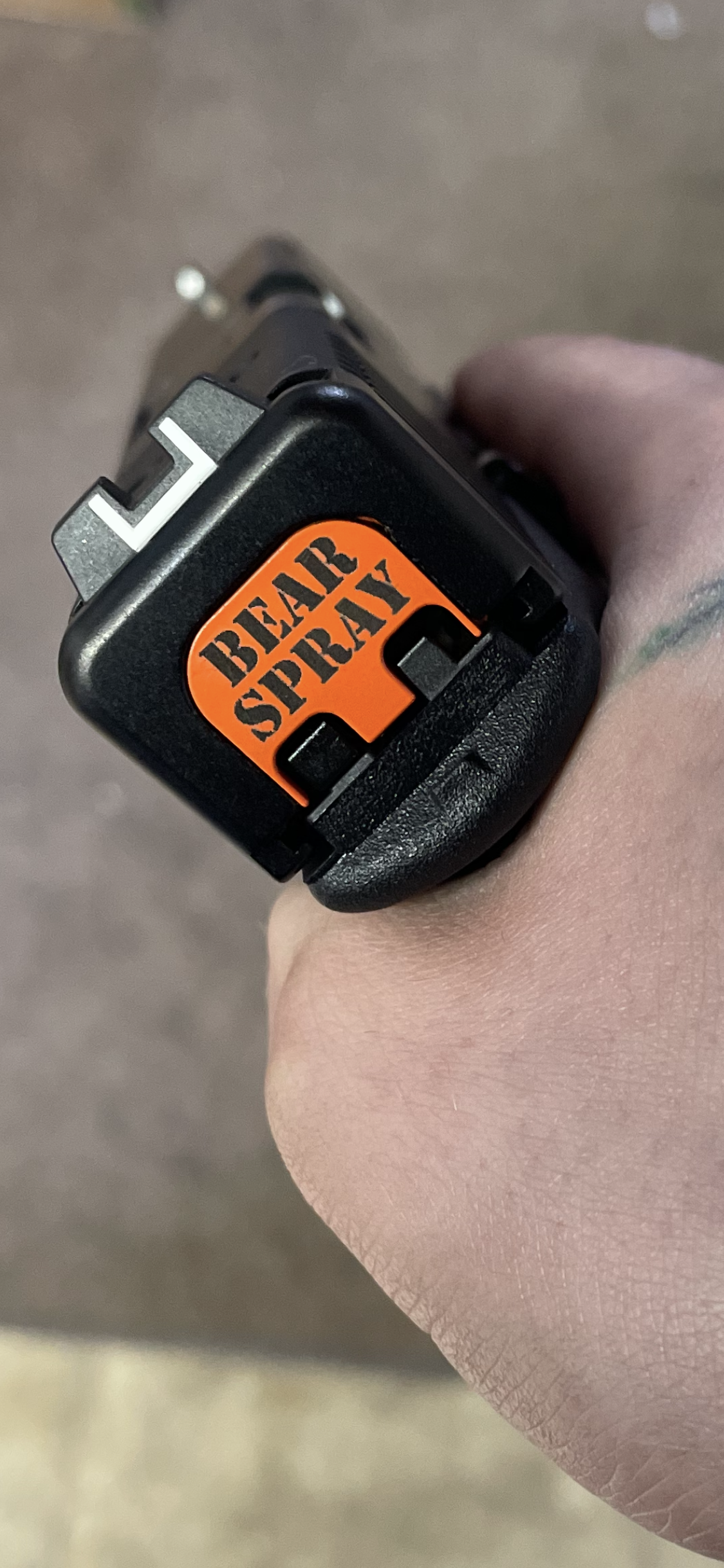 Bear Spray Backplate