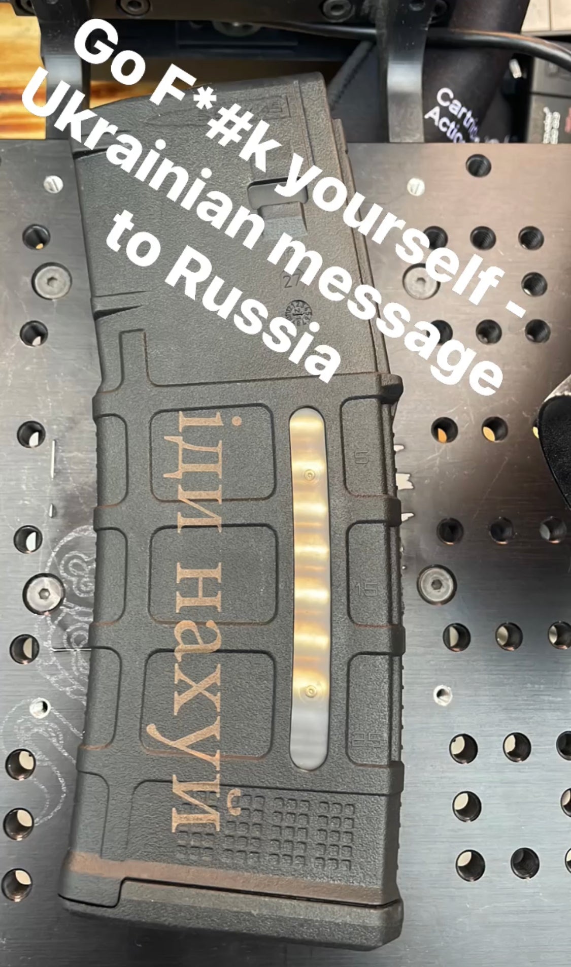 "Go Fuck Yourself"-Ukrainian message to Russia
